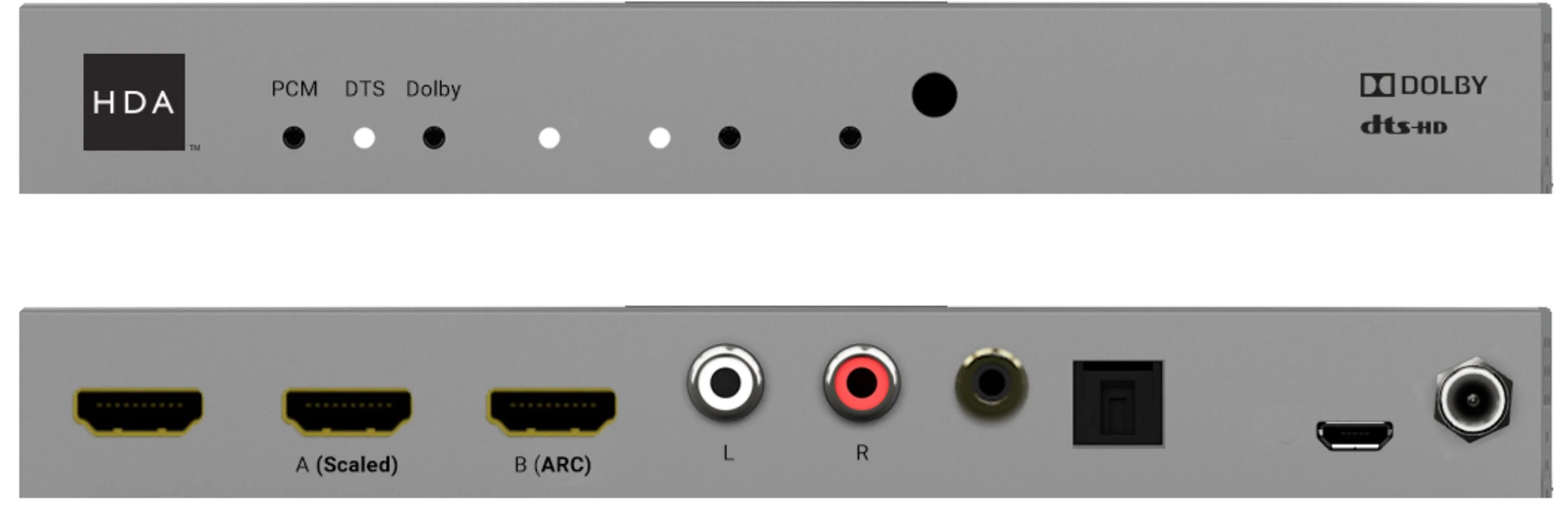 4K HDMI Downscaler mit Dolby Audio® und DTS-HD® Stereo Audio Downmixing