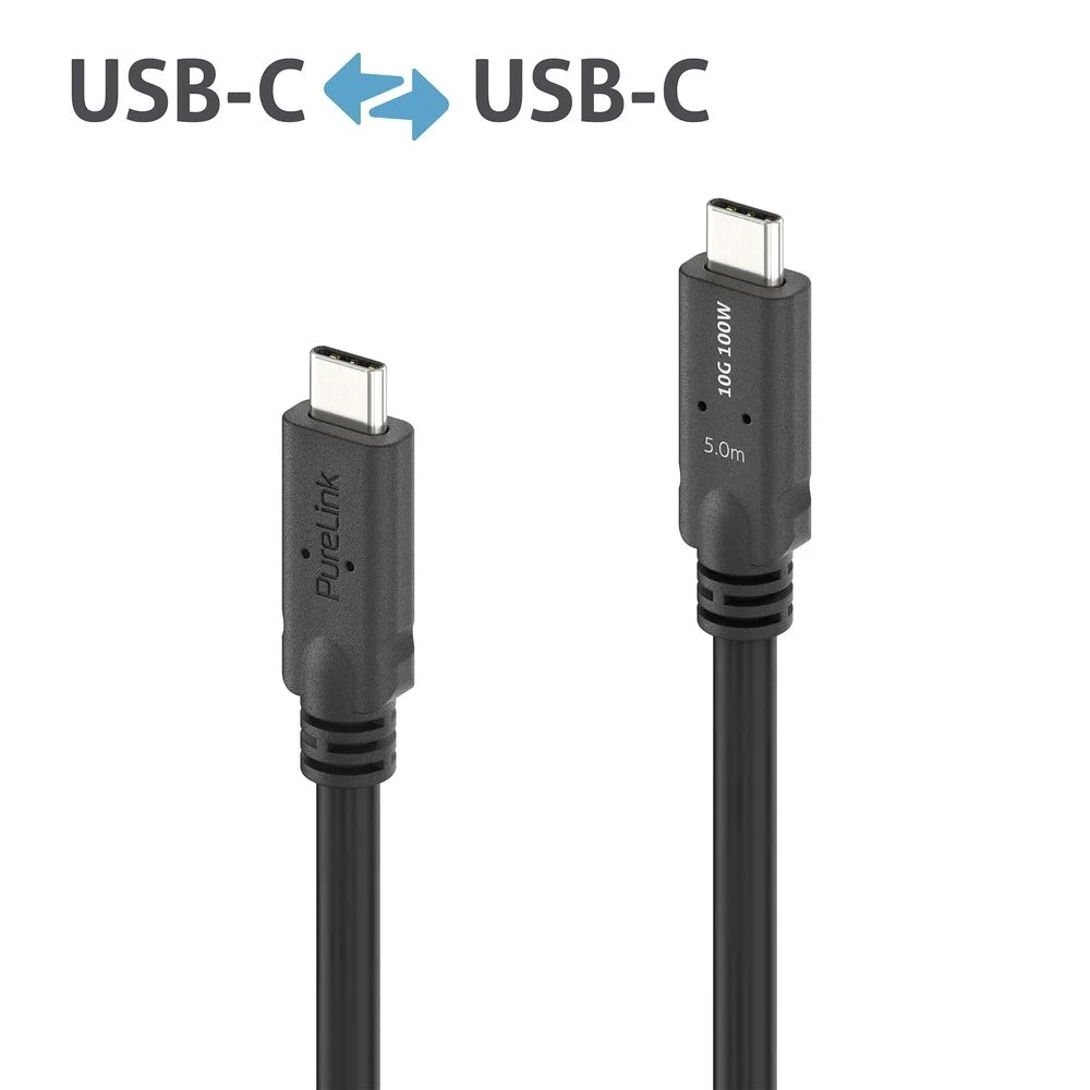 Premium USB 3.2 Gen1 Micro Coax USB-C Kabel, 5,00 m