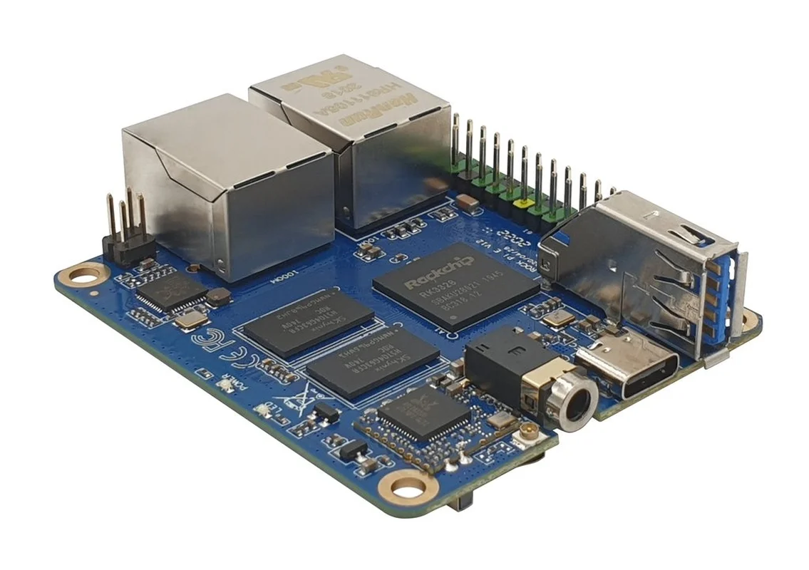 Rock Pi E D8W2 Dual Ethernet Board RK3328 1GB RAM 802.11ac, 2.4G&5G