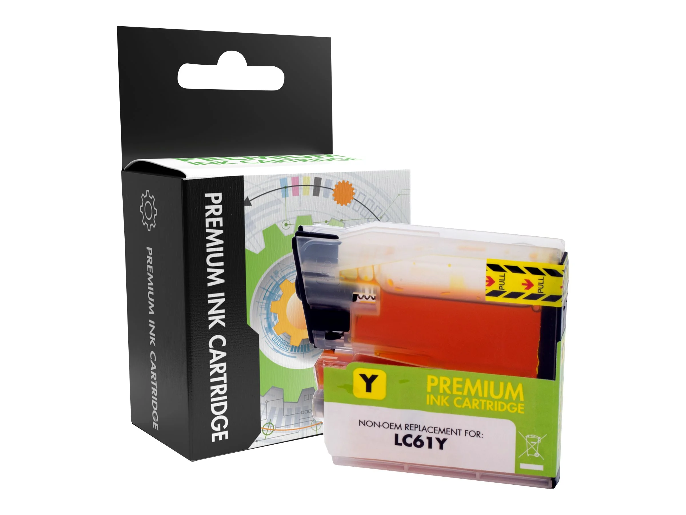 STATIC Ink cartr Brother LC-61Y ylw