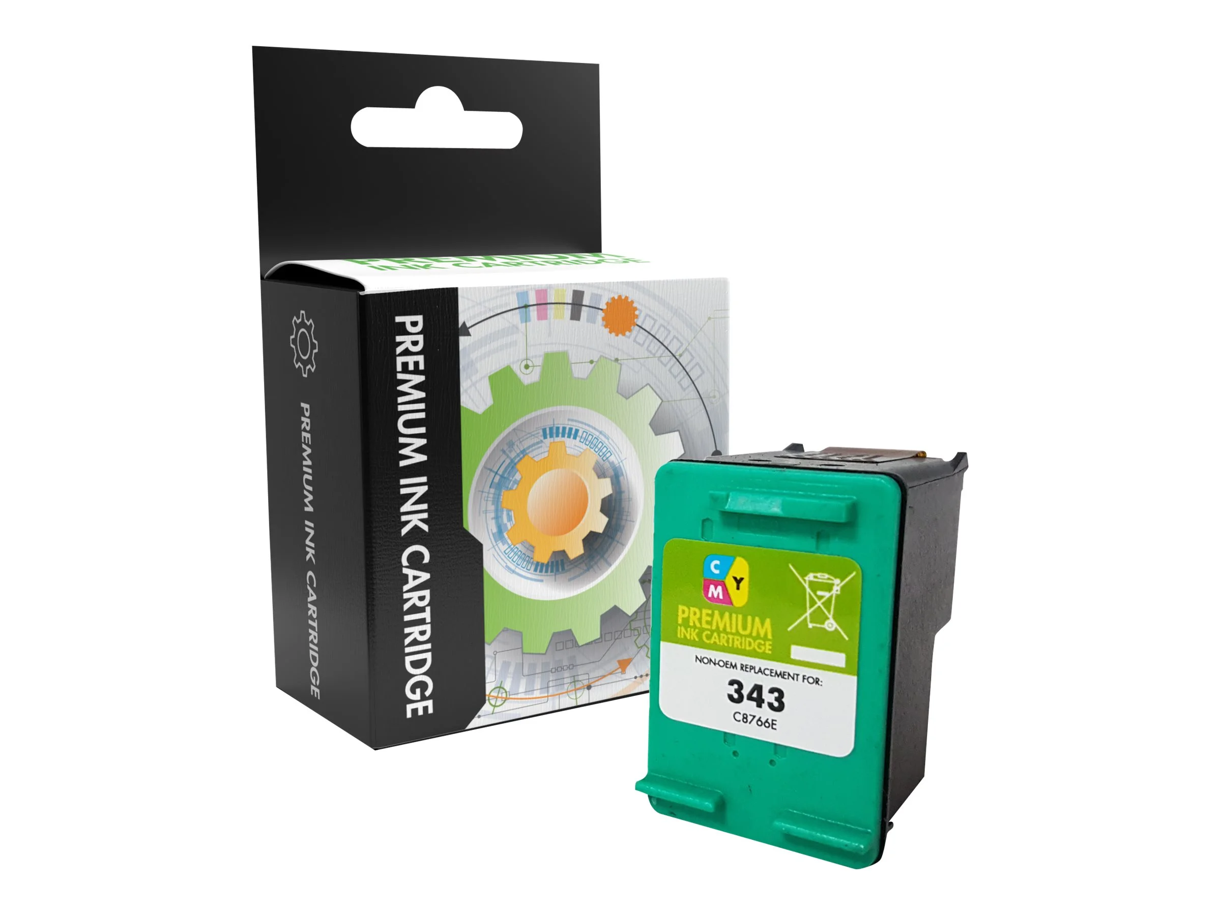 STATIC Ink cartr HP C8766EE TRI reman