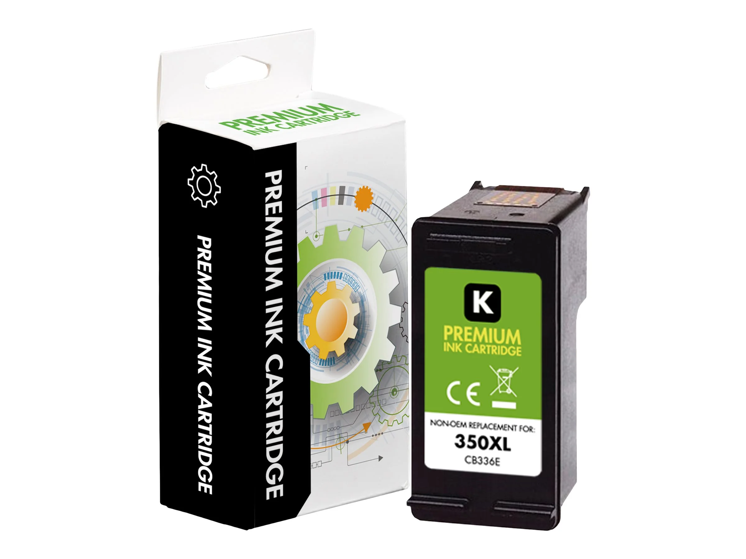 STATIC Ink cartr HP CB336EE blk reman