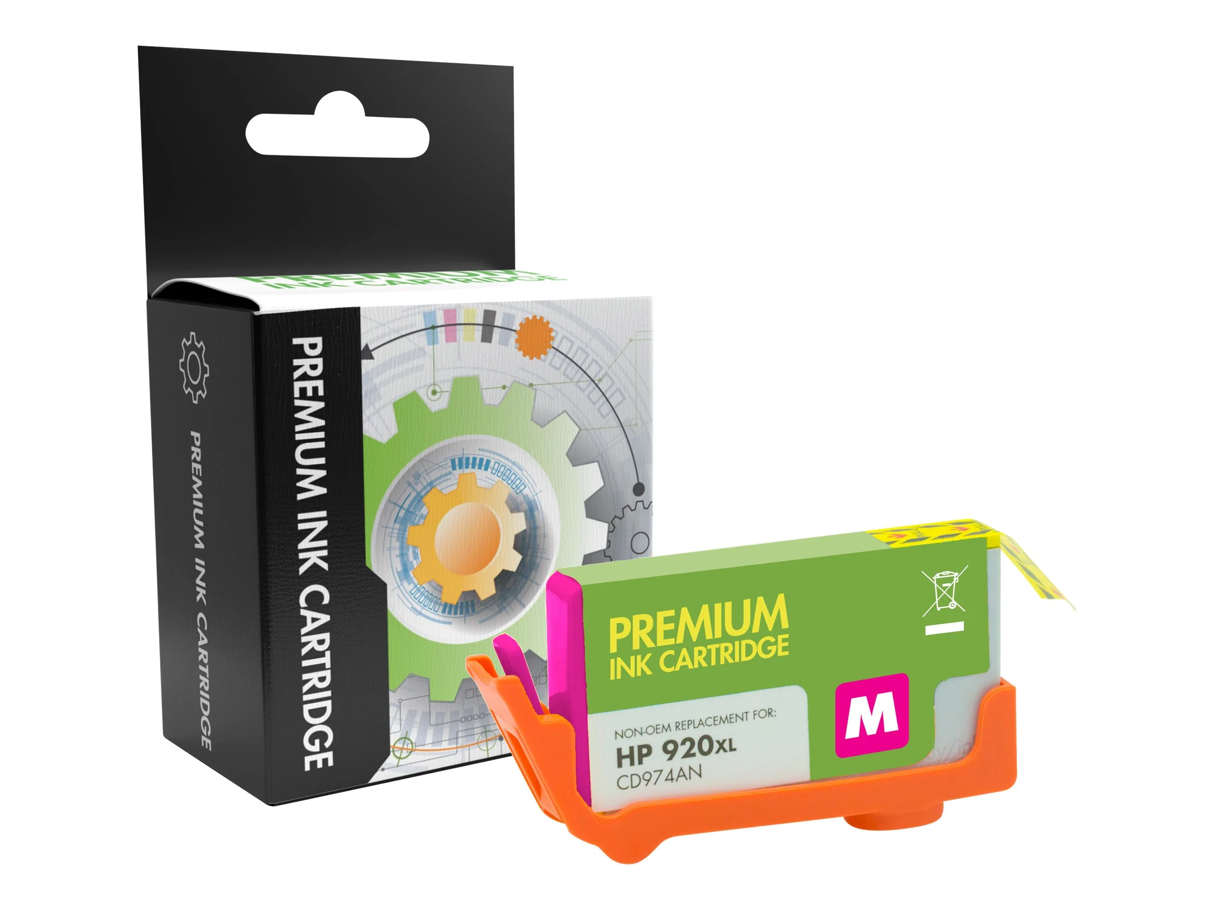 STATIC Ink cartr HP CD973AE mgt reman