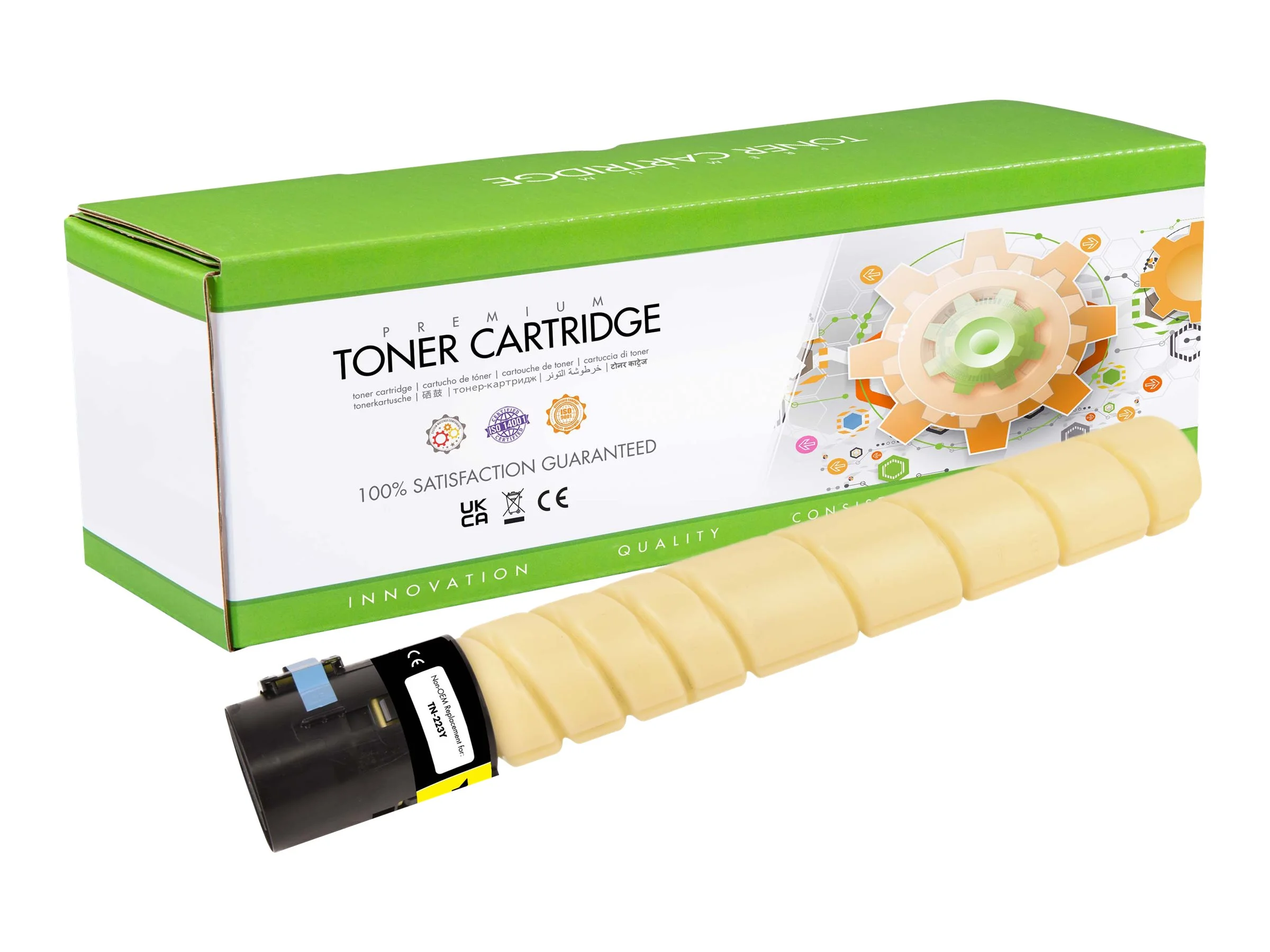 STATIC cartr KM TN-223Y ylw reman 20k