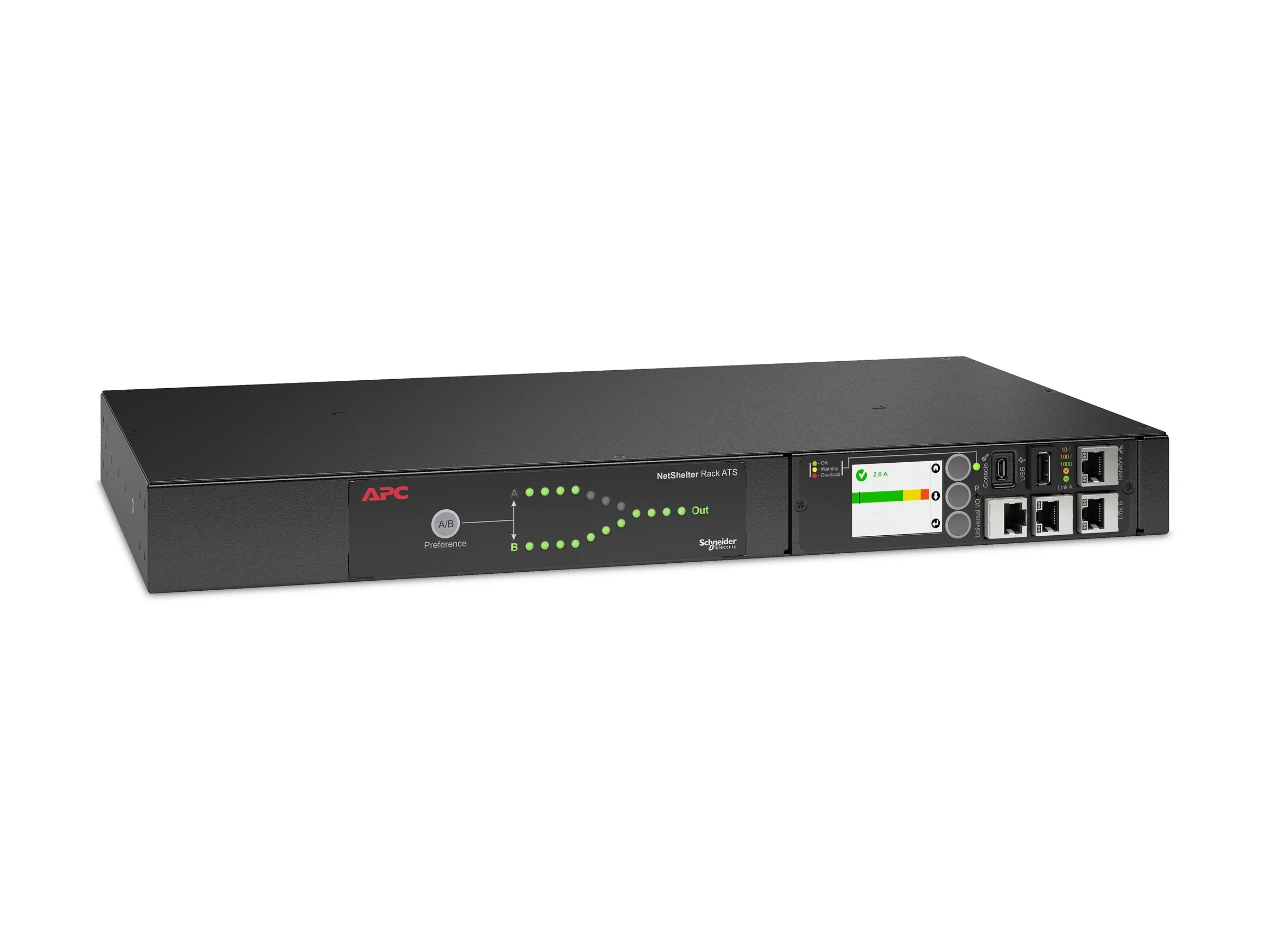APC Rack ATS120V 20A L5-20 in 10 5-20R