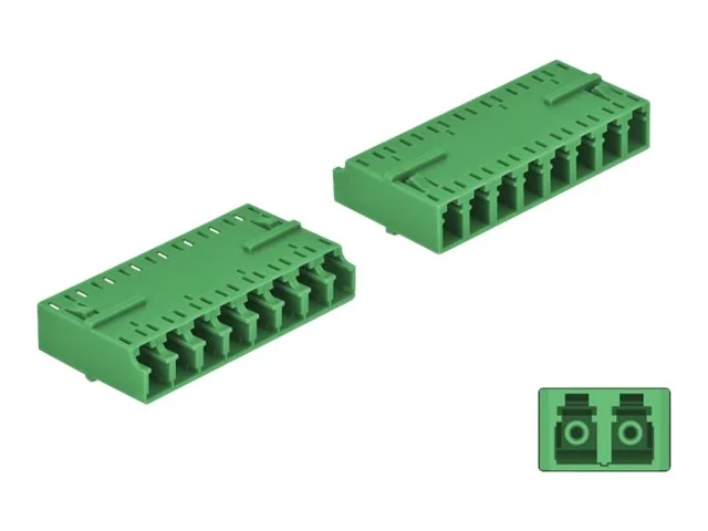 DELOCK LWL Kupplung HD LC Octuplex grün