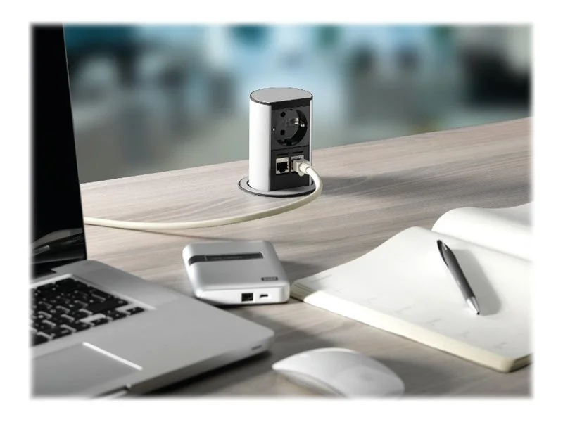 BACHMANN Elevator 1xCEE7/3 2xCAT6A 90deg