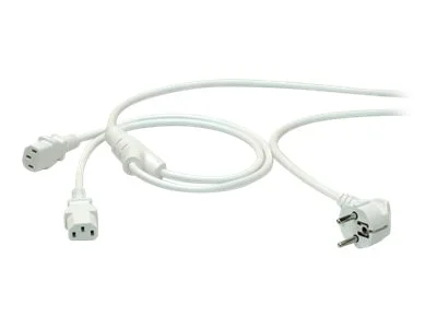 ROLINE Y-Netzanschlusskabel weiss 2m