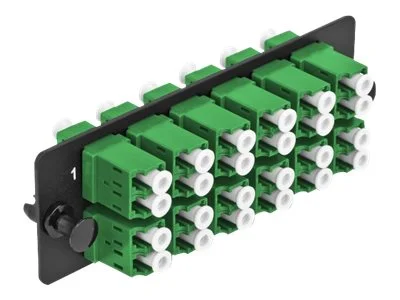 DELOCK LWL Adapter Panel LC 12 Port grün