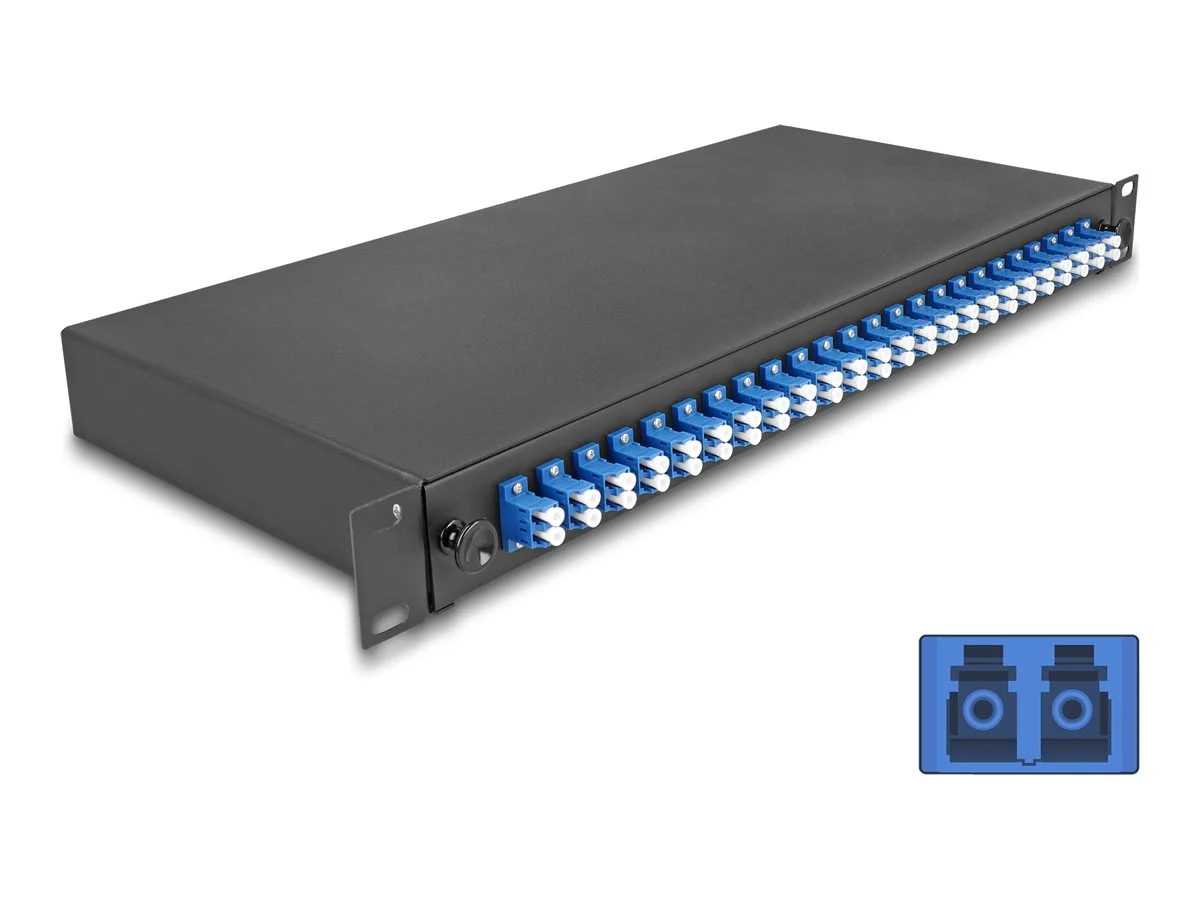 DELOCK 48,26cm LWL Spleissb 24xLC Duplex