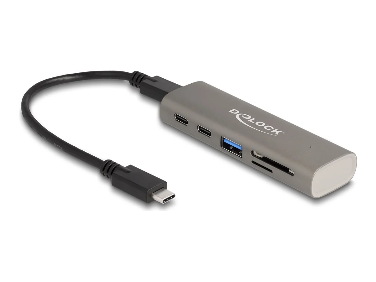 DELOCK 3 Port USB 10 Gbps Hub CardReader