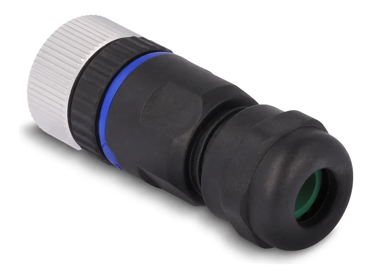 DELOCK M12 Steckverbinder A-kodiert 4Pin