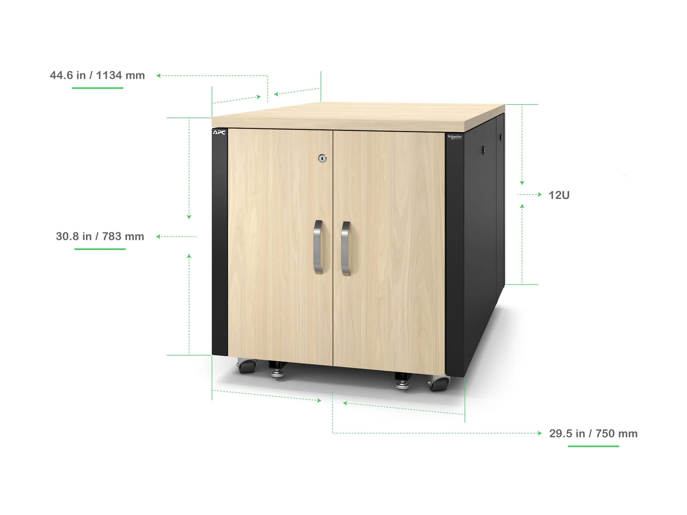 APC NetShelter Soundproof Server Rack 12