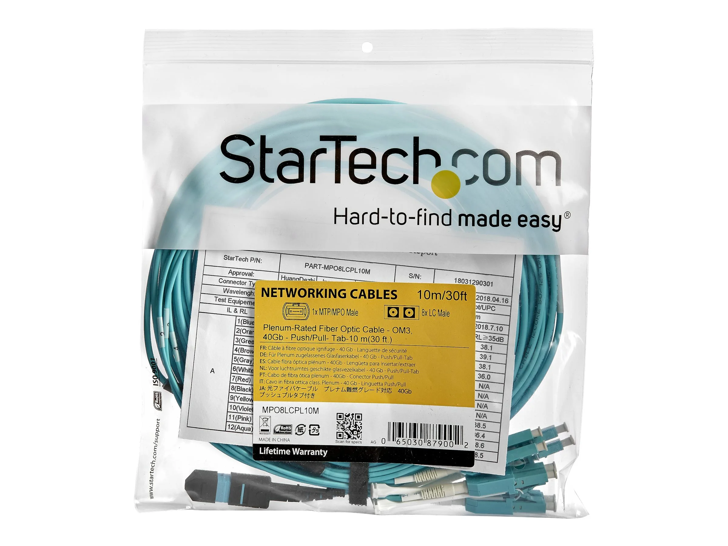 STARTECH 10m OM3multimode LWL Kabel