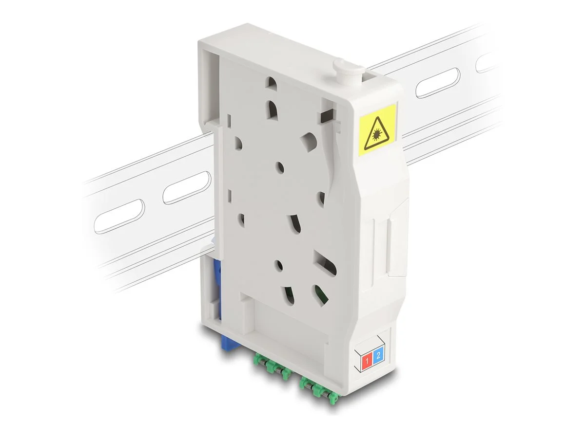 DELOCK LWL Anschlussdose 2 x LC Duplex