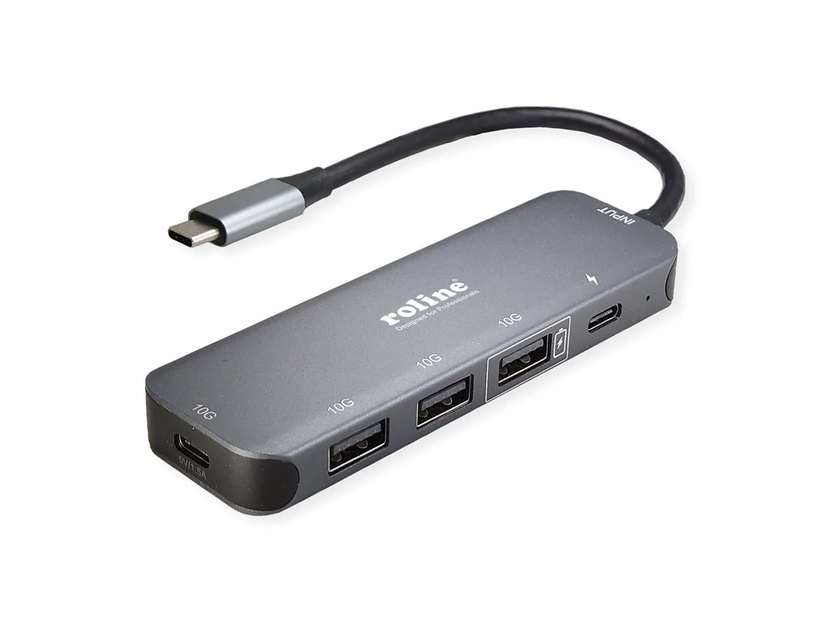 ROLINE USB 3.2 Gen 2 Hub 4fach Typ-C