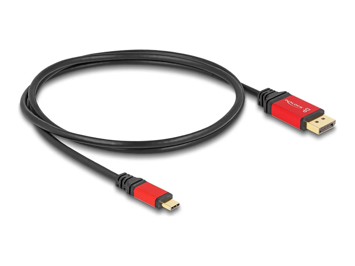 DELOCK ﻿USB Type-C zu DisplayPort 1m rot