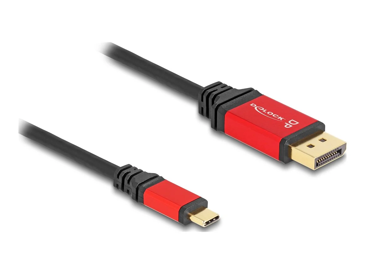 DELOCK ﻿USB Type-C zu DisplayPort 2m rot