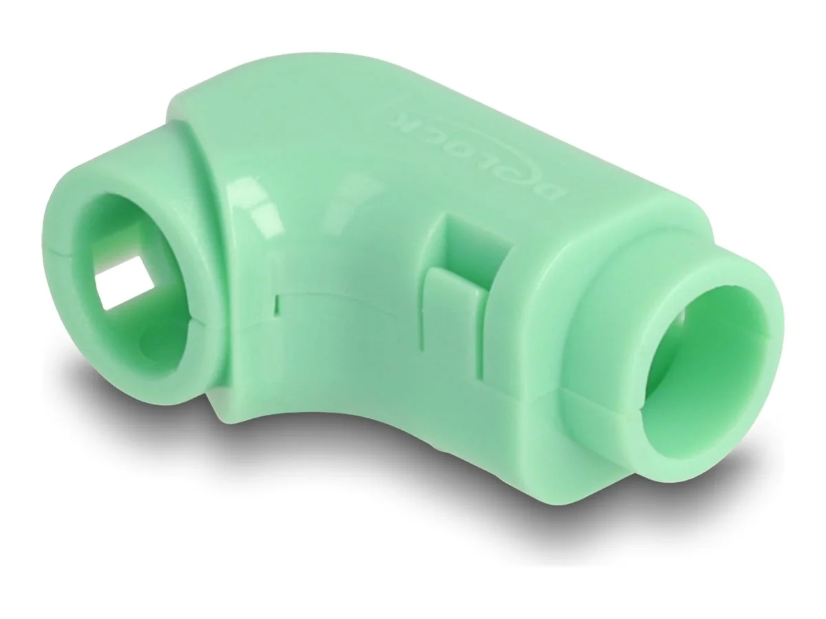 DELOCK Kabel Clips zum Abwinkeln grun