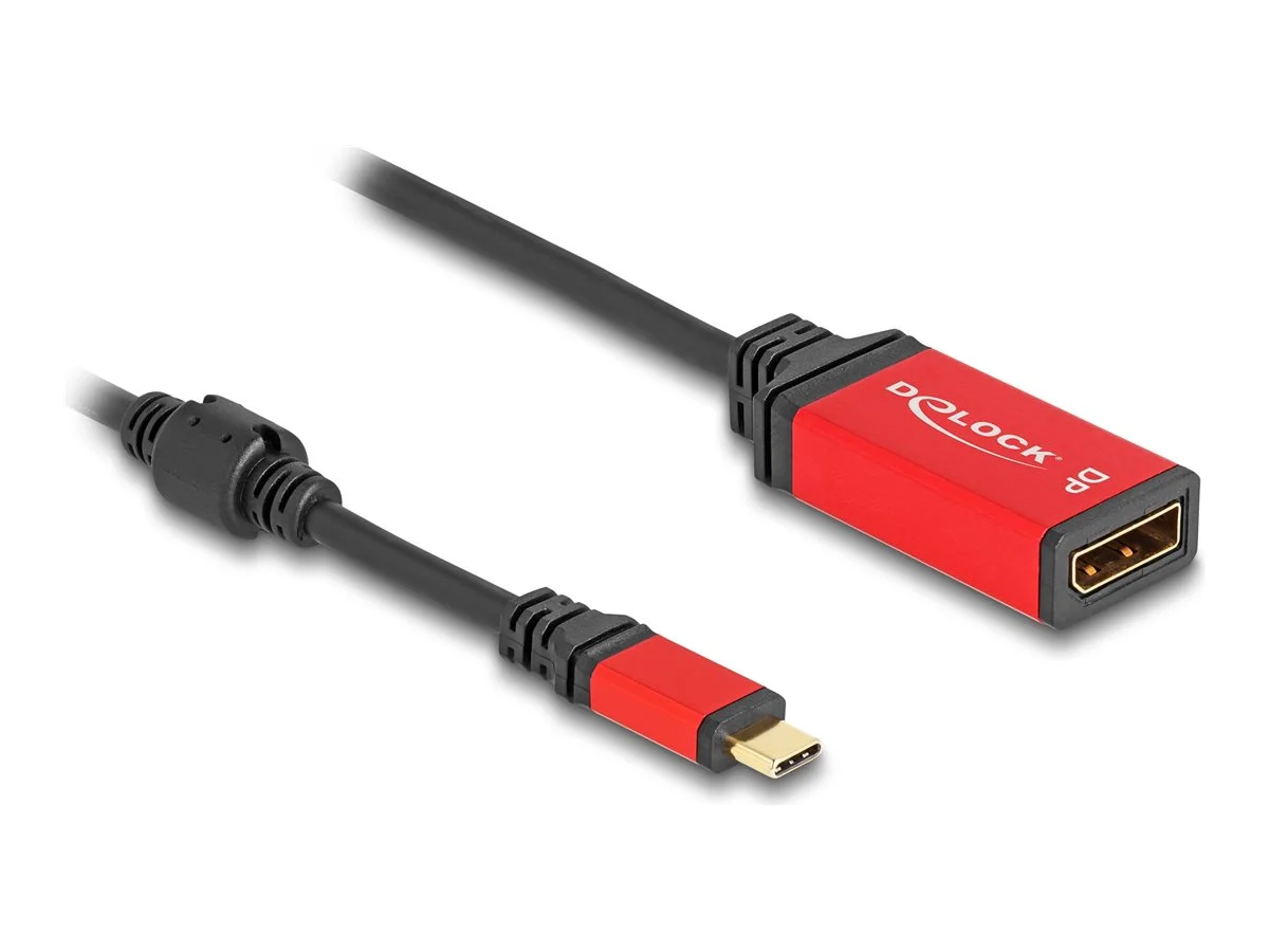 DELOCK ﻿USB Type-C zu DisplayPort 8K rot
