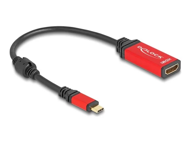 DELOCK ﻿USB Type-C zu HDMI Adap 8K rot