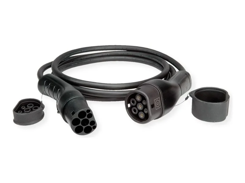 ROLINE E-Auto Ladekabel Typ2 3-phasig 3m