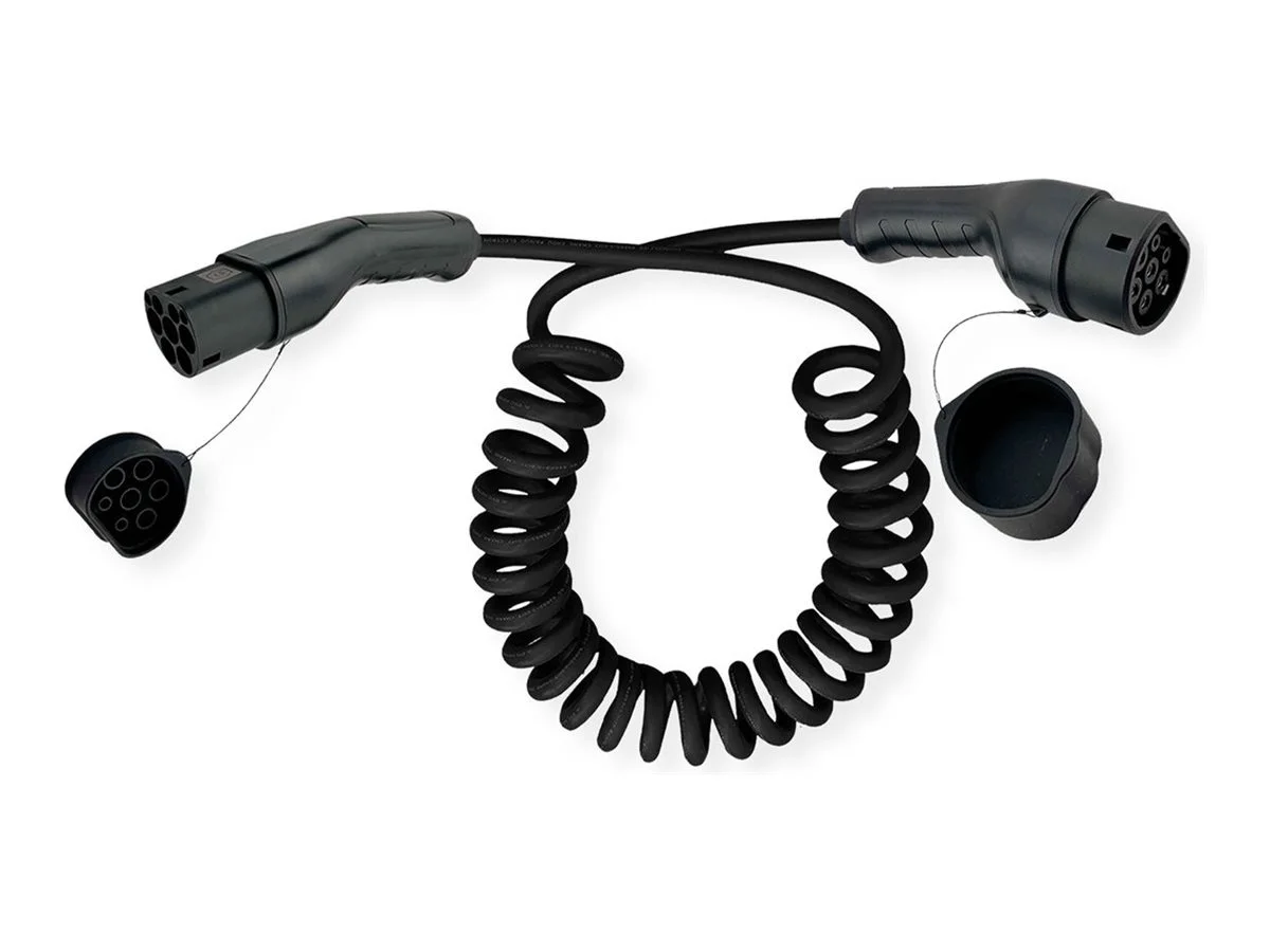ROLINE E-Auto Ladekabel Typ2 3-phas 7,5m