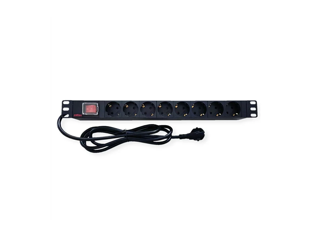 ROLINE 19-Steckdosenleiste 8fach 2m