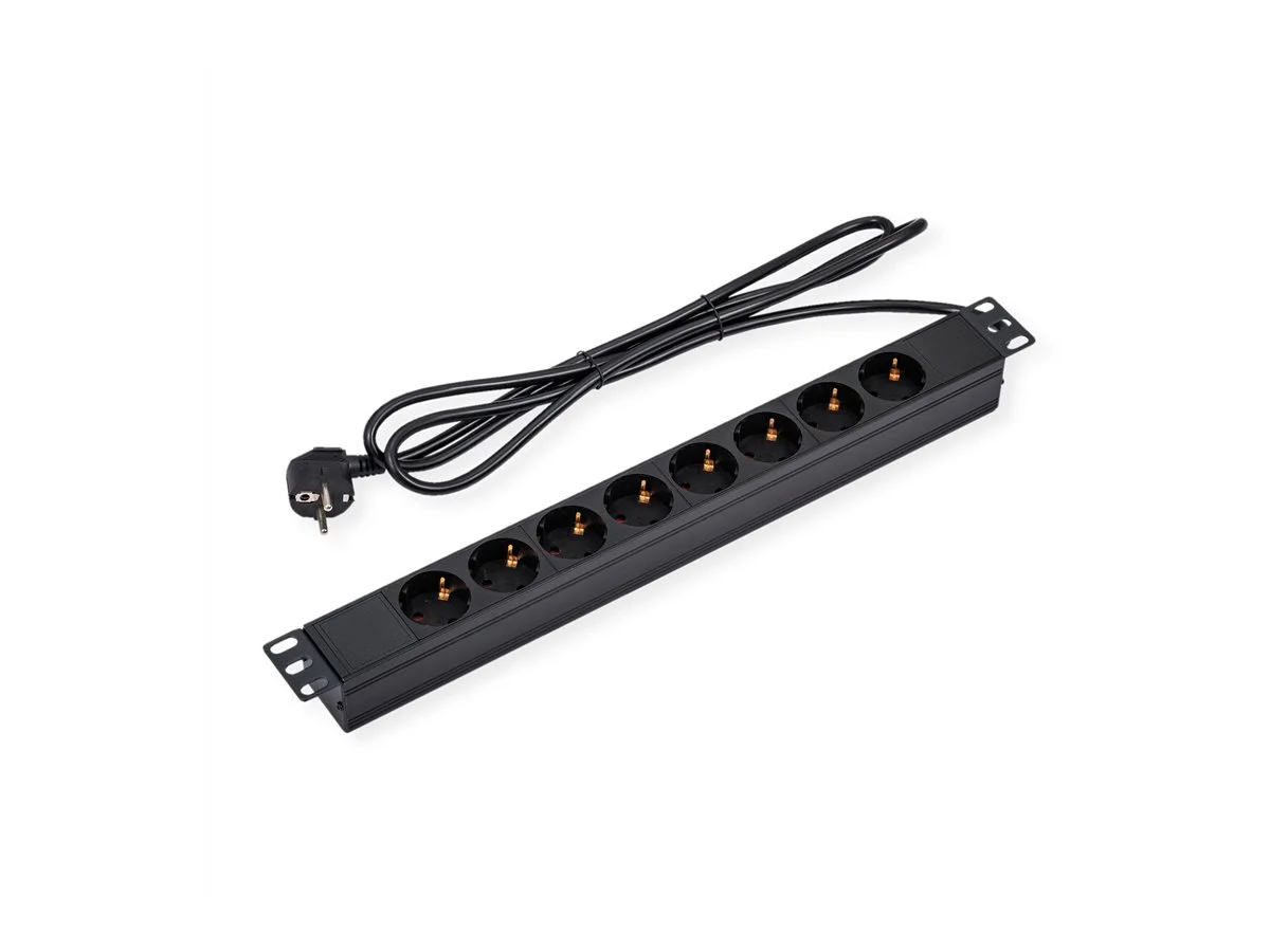 VALUE 19-Steckdosenleiste 8fach 1 HE 3m