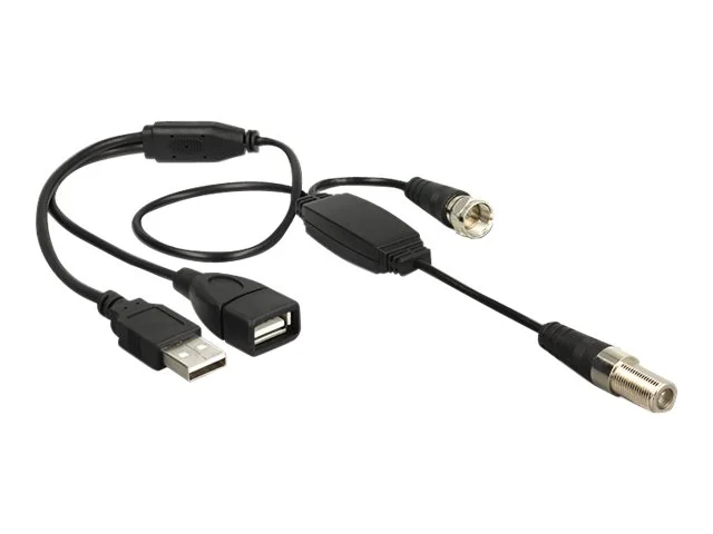 DELOCK HF F Buchse > F Stecker mit USB