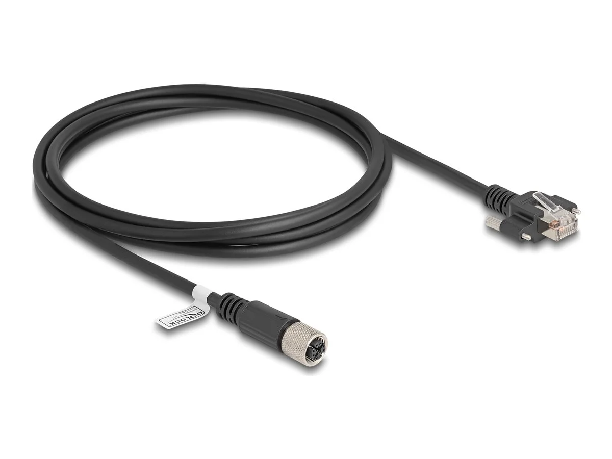 DELOCK M12 Kabel X-kodiert 8 Pin 2 m