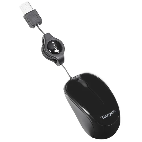 Targus Mouse Retractablewired Bluetrace Travel Mouse Black