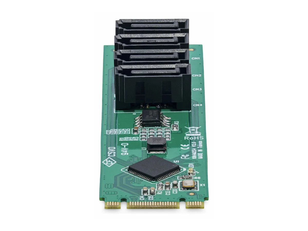 STARTECH 4-Port M.2 NVMe SATA Adapter