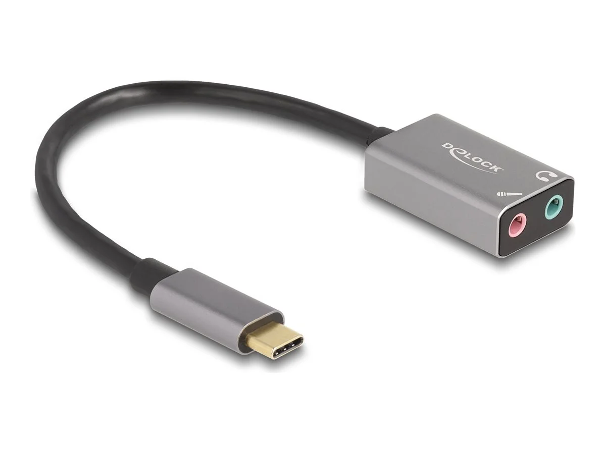 DELOCK Externe USB Soundkarte mit Type-C