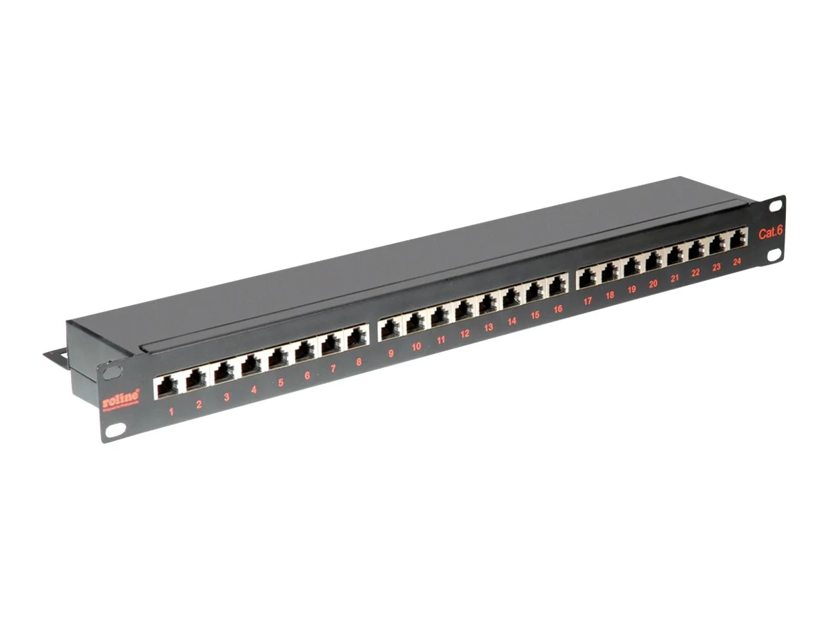 ROLINE Kat6 ClassE 48,26cm-Patchpanel24P