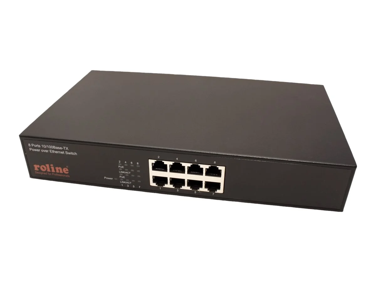 ROLINE PoE Fast Ethernet Switch 8 Port