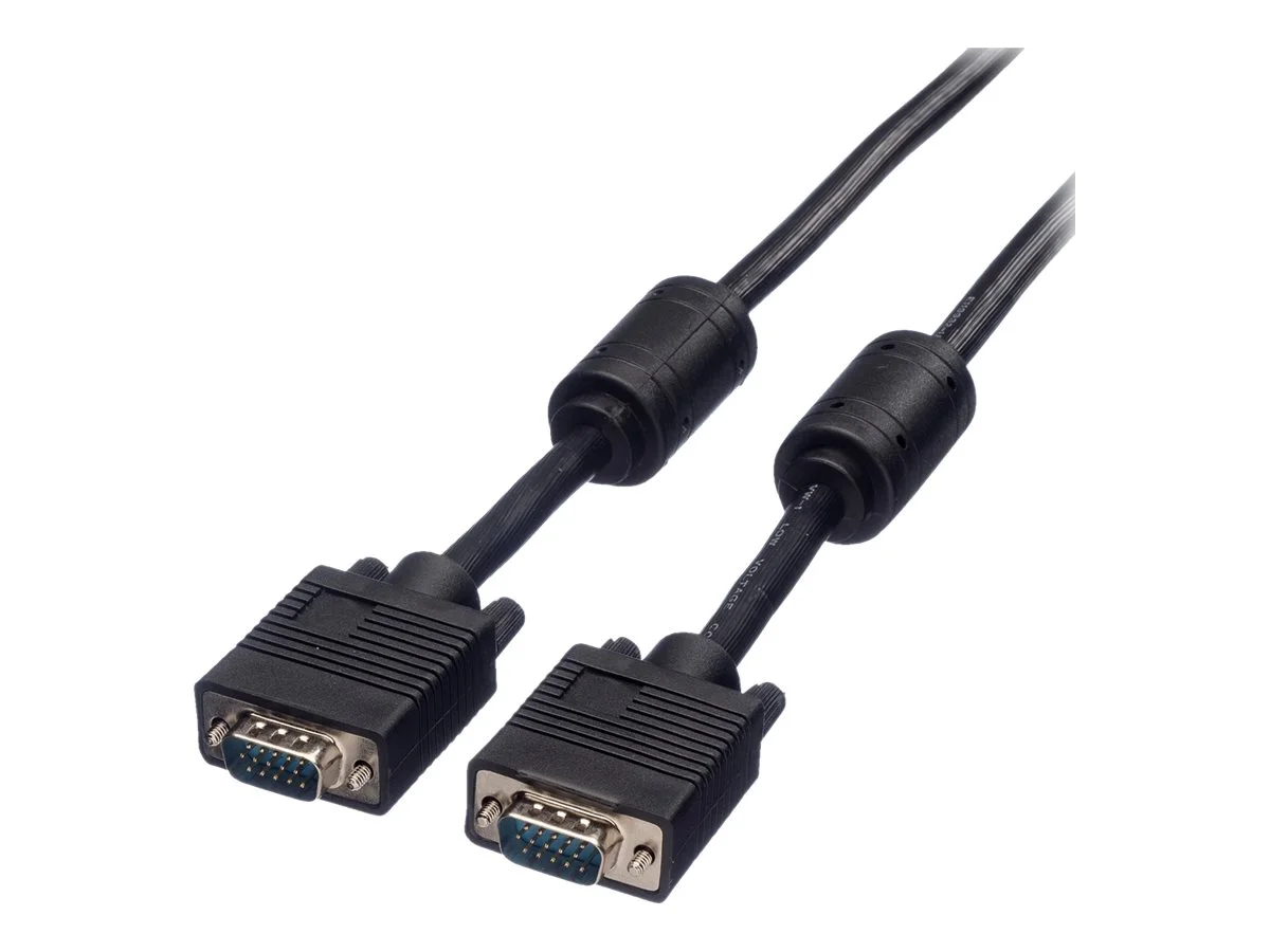 ROLINE Monitor-Kabel mit Ferritkern 10m