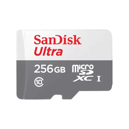 256GB Ultra Lite White/Gray Microsdxc 100MB/S Class 10 Uhs-I