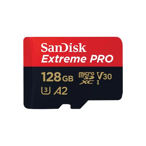 Extreme Pro Microsdxc 128GB+SD Adapter 200MB/S 90MB/S A2 C10 V3