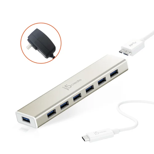 USB-C 7- Port Hub - EU/UK