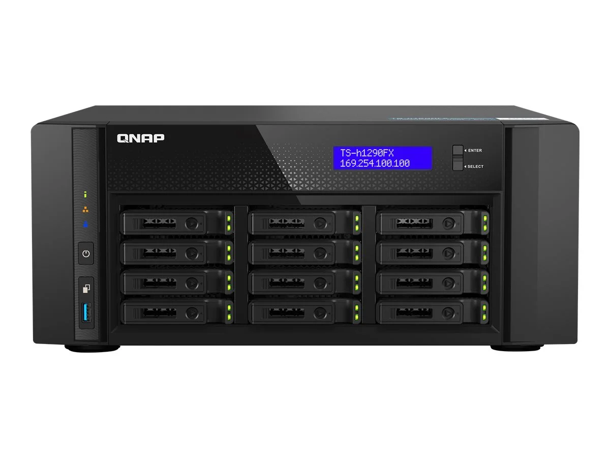 QNAP TS-h1290FX-7302P-256G 12-Bay NAS