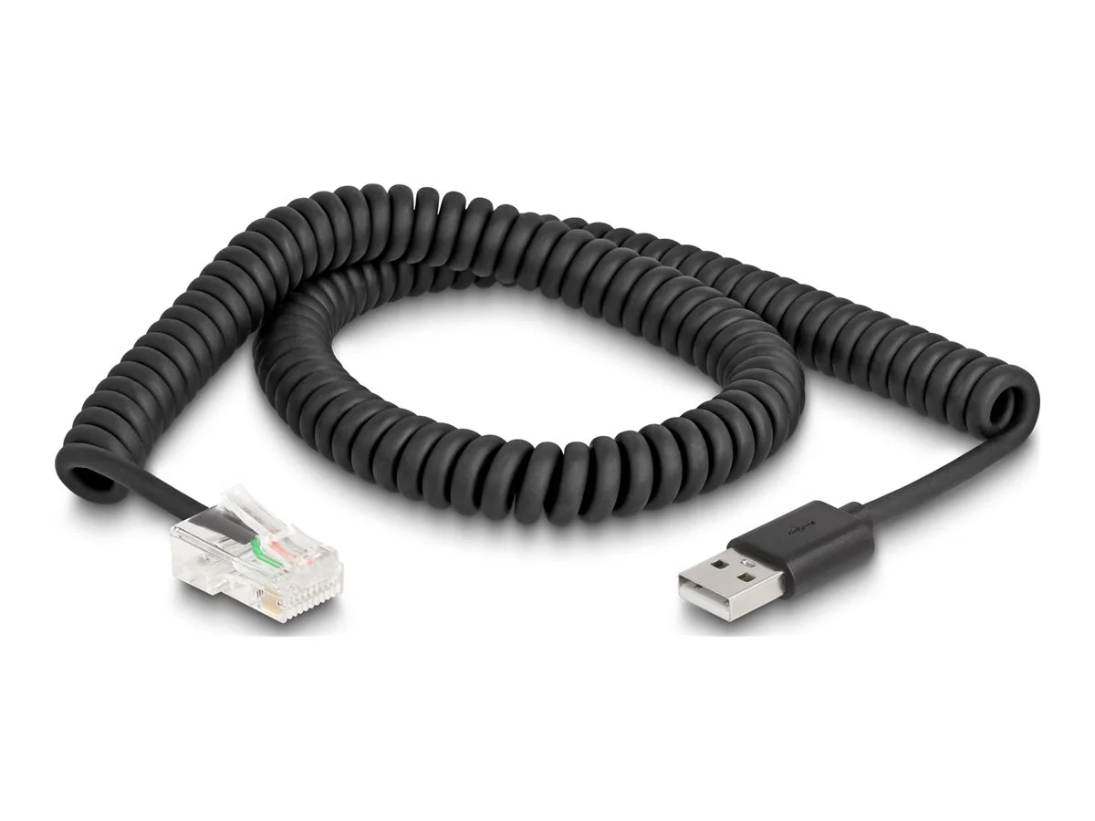 DELOCK RJ50 zu USB 2.0 Typ-A Spiralk 2 m