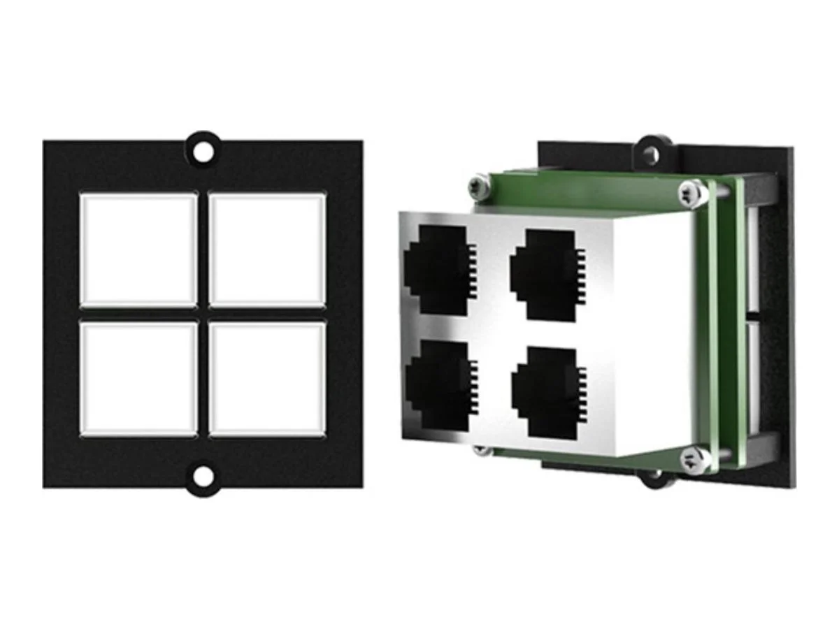 BACHMANN Rahmen 4xTaster 4xRJ11