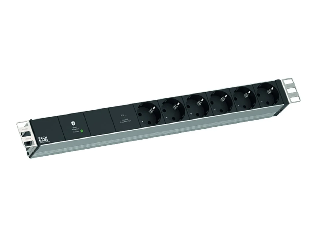 BACHMANN 48,26cm 19Zoll 1HE VM 6xCEE7/3