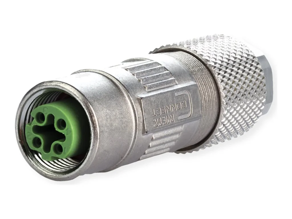 METZ CONNECT M12 Buchse D-kodiert IP67