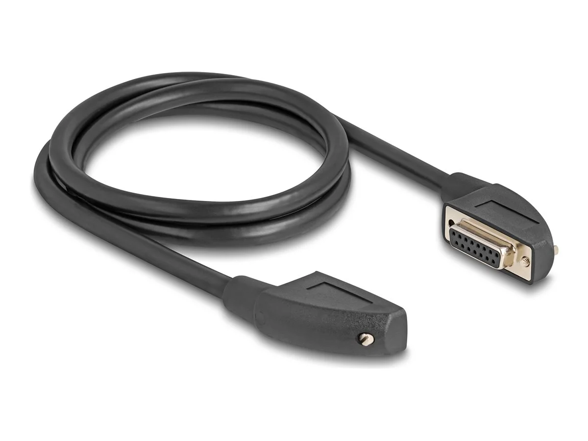 DELOCK Serielles Kabel D-Sub 15 gew. 1 m