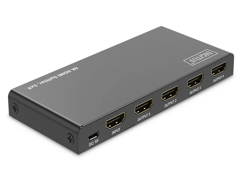 DIGITUS 1x4 HDMI Splitter 4K/60Hz HDCP