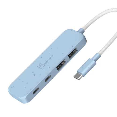 Eco-Friendly USB-C to 4-Port Type-C  Type-A Gen 2 Hub
