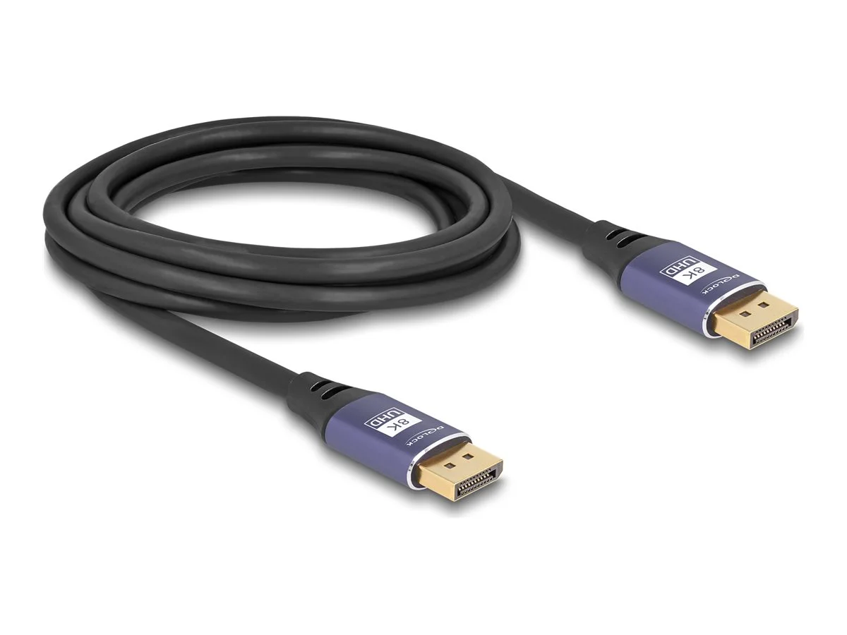 DELOCK DisplayPort Kabel 8K 60Hz 3m flie