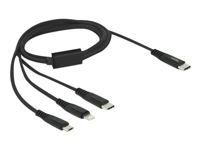 DELOCK USB Ladekabel 3 in 1 USB 1m